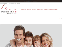 Tablet Screenshot of ledentistry.com